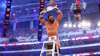 Zack Ryder celebrates with his dad after winning Intercontinental Championship at WrestleMania 32 [upl. by Kelcie832]