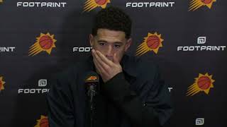 Devin Booker talks his IG story amp Lakers timeout Postgame Interview 🎤 [upl. by Nav18]