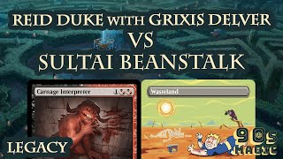 Reid Duke Grixis Delver vs Sultai Beanstalk 2000 Legacy Round 1 [upl. by Llieno917]