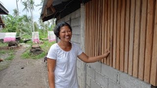 Typhoon Haiyan Survivors Rebuild Their Homes [upl. by Anairad]