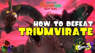 How to defeat TRIUMVIRATE in Salmon Run Splatoon 3 [upl. by Shuler]