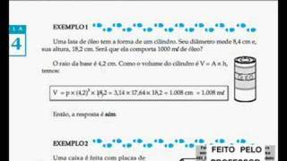 Video aula matemática  Cilindros [upl. by Hanselka]