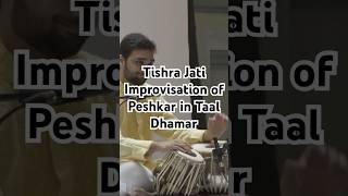 Tishra Jati Upaz Peshkar In Taal Dhamar  Tanay Rege Dhamar Pt Yogesh Samsi music zakirhussain [upl. by Themis]