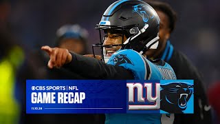 Carolina wins its SECOND STRAIGHT GAME after costly Giants fumble in OT  Game Recap [upl. by Nivk]