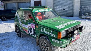 Fiat Panda 4X4 Parigi  Dakar 1985  Con il motore della 127 sport per saltare sulle dune [upl. by Ranite]