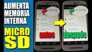 Aumentar memoria interna de tu android Convertir microSD en memoria interna 2019 TOP 🔝🔝🔝 [upl. by Sokul]