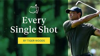 Every shot from Tiger Woods first round  The Masters [upl. by Okiam]