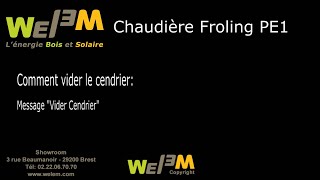 Comment vider cendrier chaudière Froling PE1 [upl. by Bekaj777]