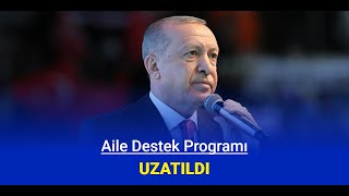 Aile destek programı uzatıldı mı Son dakika açıklaması geldi 2024 [upl. by Neenwahs]