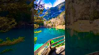 Blausee Switzerland 4K 🍁🍂 switzerlandtravelguide [upl. by Airdna496]