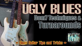 Learn Blues Guitar  Dom7 Techniques amp Turnarounds [upl. by Oicram840]