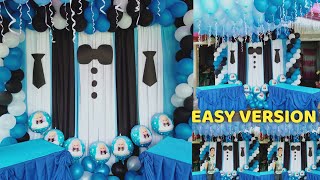 Boss Baby Christening and Birthday Decoration  Party Ideas at Home [upl. by Akierdna927]