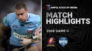 QLD Maroons v NSW Blues Match Highlights  Game II 2008  State of Origin  NRL [upl. by Dulcia535]