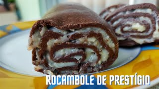 Rocambole de prestígio sem forno Só 4 ingredientes 🥥😋 [upl. by Collimore229]