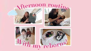 Afternoon routine with my reborns🌸💗 [upl. by Bannister9]