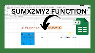 How To Use Sumx2My2 Function In Excel Sheet [upl. by Stinson]