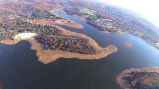 NJ Highlands reservoir flyover on Nov 1 2016 [upl. by Nasia528]