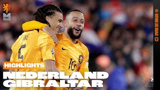 THREE POINTS 🦁  Highlights NederlandGibraltar 2732023 EKkwalificatie [upl. by Isacco148]