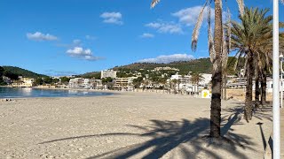 Paguera Mallorca im Januar ☀️☀️ Strand  Promenade  Bars  Aktuell ⏰Rundgang vom 1412022 [upl. by Nowad172]