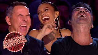 30 of the FUNNIEST Auditions EVER on Britains Got Talent [upl. by Aerehs287]