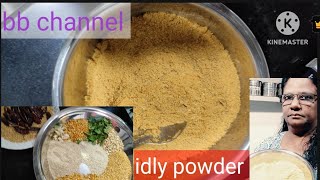 idly powder sidedish of Idly and dosa healthy and protein powder [upl. by Rechaba116]