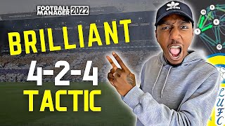 A BRILLIANT 424 FM22 TACTIC amp HOW TO CREATE IT OVERPERFORMING FM22 TACTICS [upl. by Haneen]