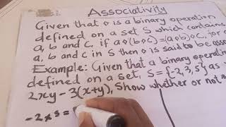 How to Prove Associative property of Binary operations [upl. by Worthington]