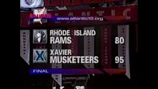 1998 Atlantic 10 Semifinals Xavier vs Rhode Island NCAA Mens College Basketball Full Game [upl. by Ayin897]