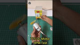 775 DC Motor RPM Test DCMotor RPM shorts 775motor [upl. by Eikcir]