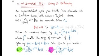 Study With Me Wilsonian Renormalization Group Flow Part 1 [upl. by Eldridge]