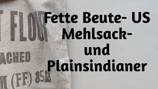 Fund vom Flohmarkt US Getreidesäcke und was die mit Native Americans zutun haben indianer usa [upl. by Arlynne]