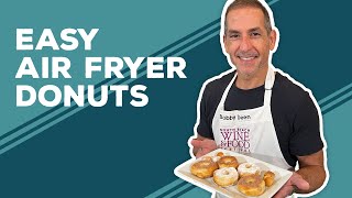 Love amp Best Dishes Easy Air Fryer Donuts  Air Fryer Week  Canned Biscuit Doughnuts in Air Fryer [upl. by Inihor569]