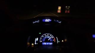 Honda civic hybrid 13 decat acceleration 0100 [upl. by Nosretep62]