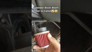 Splendor Boom boom filter fitting 😱😱 govinddangi0003 mekanik viralshorts splendor motovlog [upl. by Airemahs]