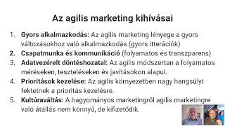 Agilis marketing E9 Az agilis marketing kihívásai Bala [upl. by Genia]