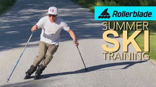 ROLLERBLADE summer ski training SKATE TO SKI Volume 2 [upl. by Zollie]