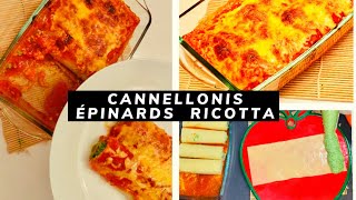 Cannellonis ricotta épinards كانيلوني السبانخ وجبنة الريكوتا روعة [upl. by Knowland]