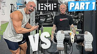 Bodybuilder Vs Elite Marathon Runner  LEG DAY [upl. by Anohs882]