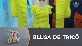 Vitória Quintal ensina o passo a passo de uma linda blusa de tricô com fio hobby [upl. by Bloch]