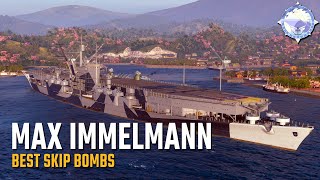 Max Immelmann still has the best skip bombers  World of Warships [upl. by Asilat]