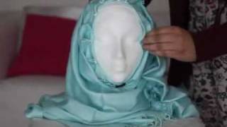 Fold and Pin Style  Hijab Tutorial Part 1 [upl. by Ruthi]