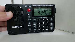 TÃœRKÄ°YENÄ°N SESÄ° RADYOSU YENÄ° FREKANS TESTLERÄ° 5980 ve 6120 KHz Mersinde QODOSEN DX286 ile [upl. by Allwein]