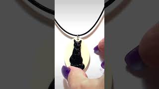 Black Cat Cameo Necklace By AOS Design [upl. by Mile]