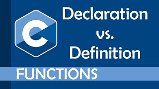 Declaration vs Definition of functions in C [upl. by Modestia]