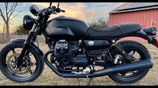 2021 Moto Guzzi V7 E5 Stone  Top Speed Run [upl. by Estella]