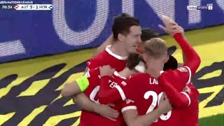 Michael Gregoritsch Goal Austria Vs Norway 51 All Goals Analysis amp Extended Highlights Result [upl. by Adnohsel]