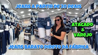 Jeans 20 Reais  vende atacado e varejo  Faturamento rápido  lucre com jeans [upl. by Chladek]