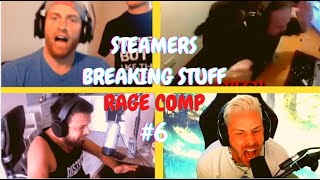 STREAMERS BREAKING THEIR GAMING EQUIPMENT RAGE COMPILATION 6 [upl. by Seale]