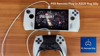 PS5 Remote Play in ASUS Rog Ally [upl. by Anela]