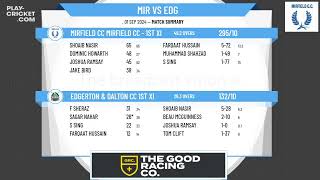 Mirfield CC Mirfield CC  1st XI v Edgerton amp Dalton CC 1st XI [upl. by Ajile442]